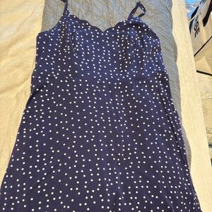 1X- Blue scallop dress